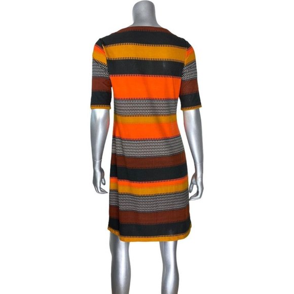 Donna Morgan Striped Beaded Dress 6 - Picture 2 of 5